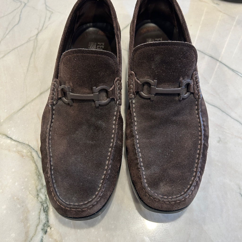 Men's Brown Suede Loafers